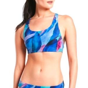 Malibu printed bikini top